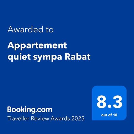 Appartement Quiet Sympa Rabat Exterior foto